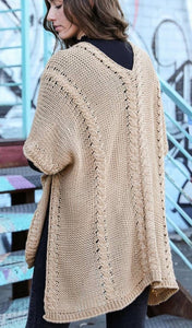 Cardigan Bohemien con trecce